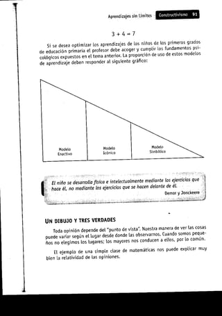 Aprendizajes sin limites (costructivismo)