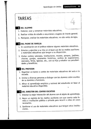 Aprendizajes sin limites (costructivismo)