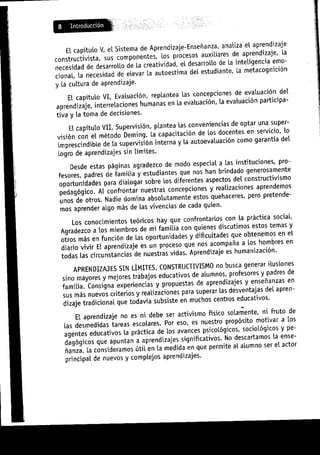 Aprendizajes sin limites (costructivismo)