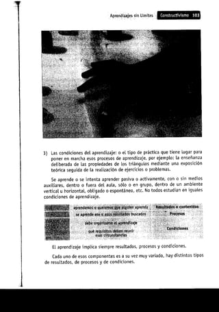 Aprendizajes sin limites (costructivismo)