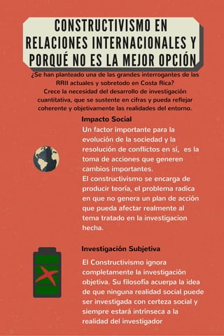 Constructivismo en relaciones internacionales y porqué no es la mejor ...