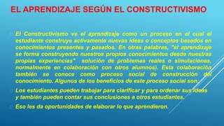 Constructivismo power point | PPTX