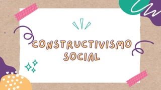 CONSTRUCTIVISMO
CONSTRUCTIVISMO
SOCIAL
SOCIAL
 