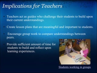 Implications for Teachers  ,[object Object],[object Object],[object Object],[object Object],[object Object],[object Object],[object Object],[object Object],[object Object],[object Object],[object Object],Students working  in groups 