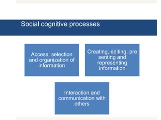 Social cognitive processes 