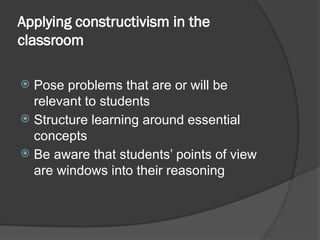 Constructivist teaching methods IN EAPP............... | PPTX