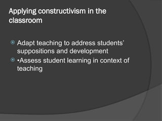 Constructivist teaching methods IN EAPP............... | PPTX