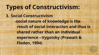 Constructivist Theory in Teaching Social Studies | PPTX
