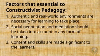 Constructivist Theory in Teaching Social Studies | PPTX