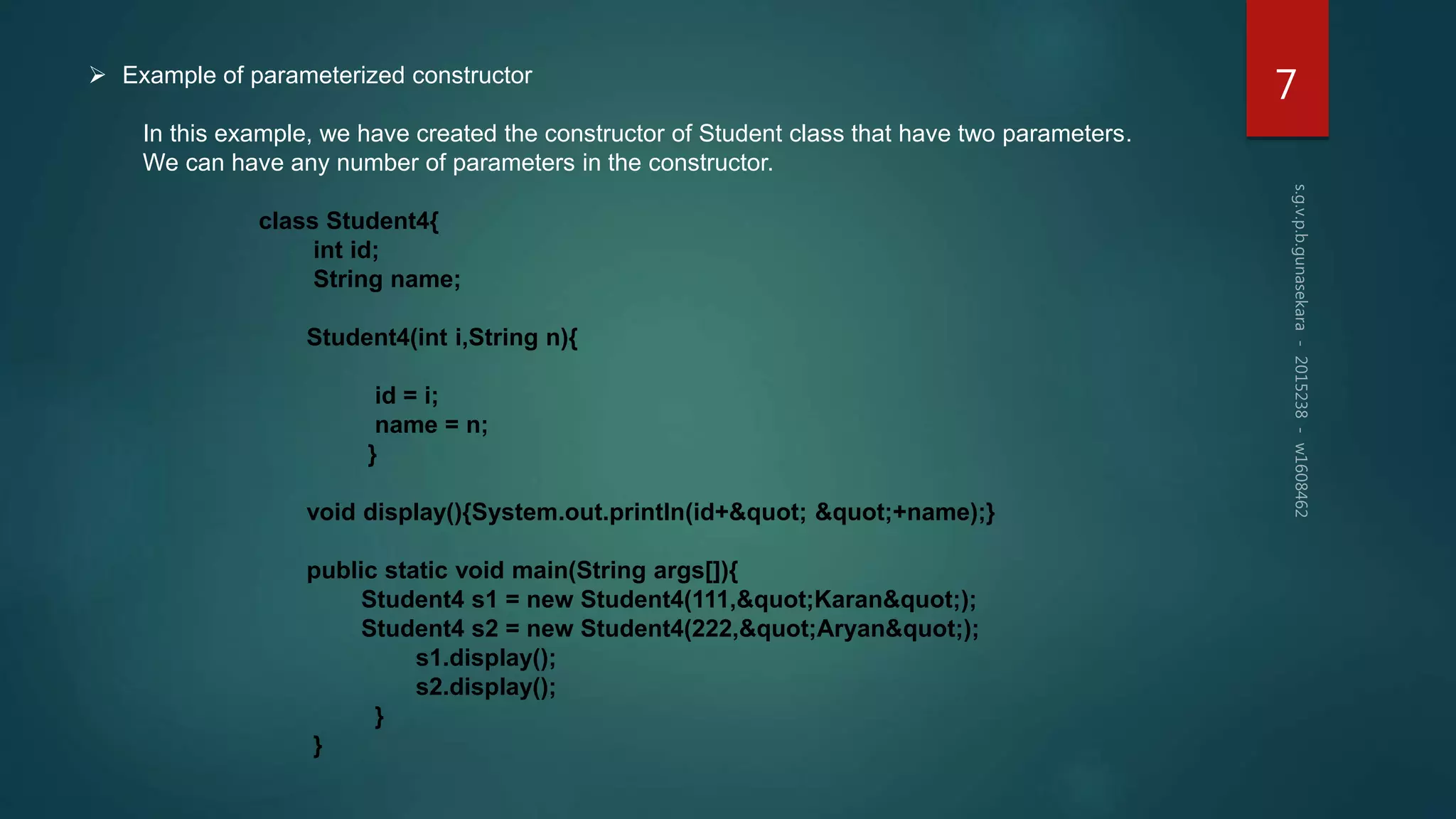 Constructor in java | PPTX