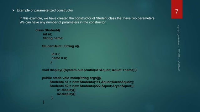 Constructor in java | PPTX