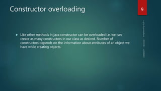 Constructor in java | PPTX