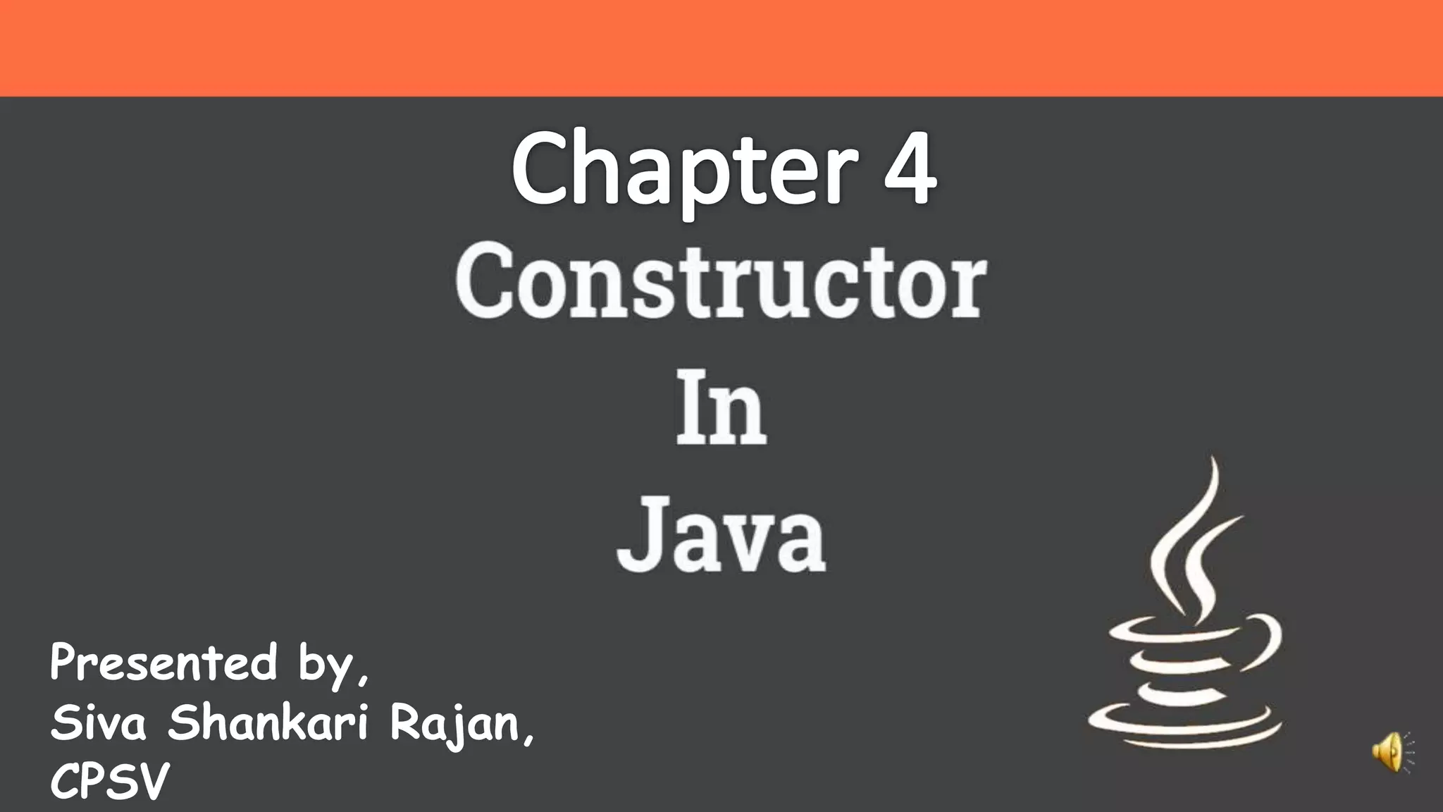 Constructor in java | PPT
