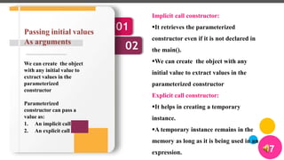 Constructor in java | PPTX