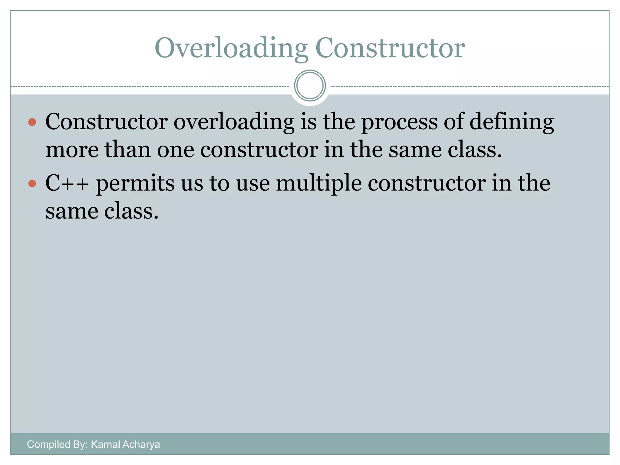 Constructor and Destructor | PDF