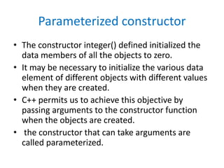 Constructor and destructor | PPT
