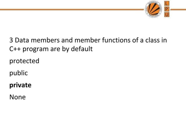 Constructor and destructor in C++ | PPT