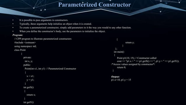 Constructor and Destructor | PPTX
