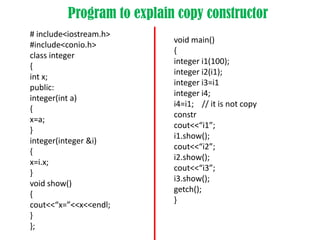 Constructor and desturctor | PPTX
