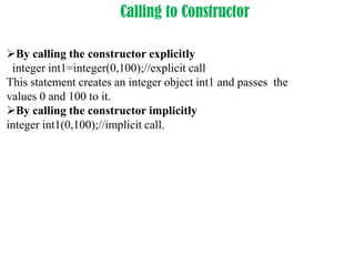 Constructor and desturctor | PPTX