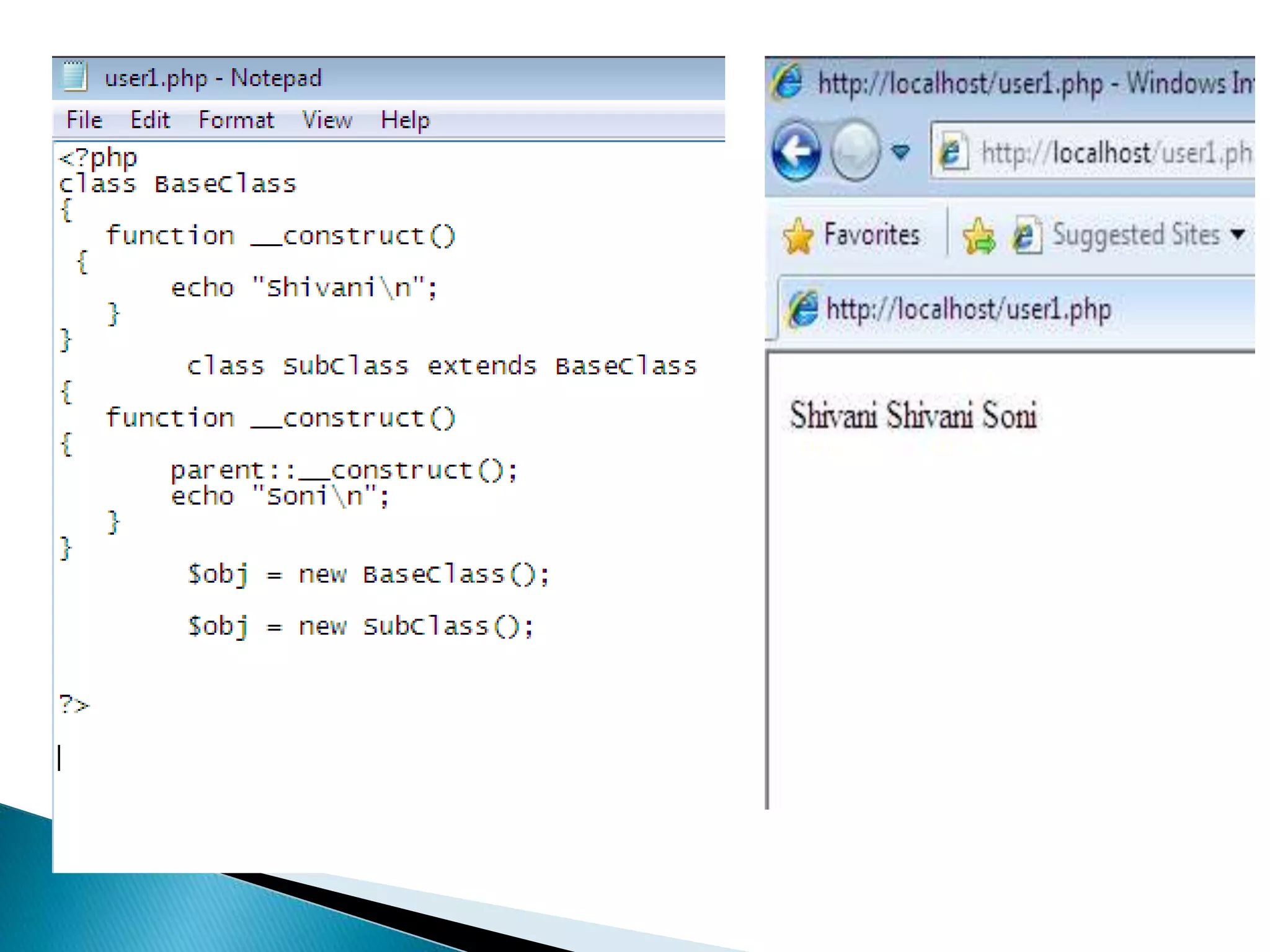 Constructor and encapsulation in php