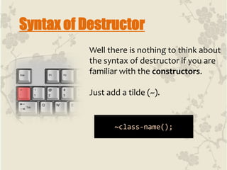 Constructor & destructor | PPT