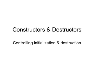 constructors and destructors in c++ language.ppt