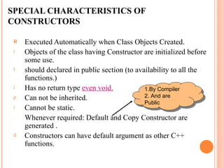 Constructor destructor slides | PPT | Programming Languages | Computing