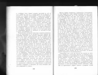 se stabileEte intre timpr"rl propriu povestirii gi cel aI
nnei vorbiri pe care ea o asumd fictiv( ;i se creeazd ,,o
cluratd(( cu ,tvaloare referenliale( 110 (care evocit lumea) ;
ronancierii englezi ai secolului al XVIII-1ea acordd o
mare atenlie timpului ,,ca forti moclelatoare a istoriei
inciividuale qi colectivet' 11r
: temporalitatea pe care o con-
strr,rieqte romanul e merell un compromis intre conven-
!iiie inerente ficfiunii gi iluzia realista. Identitate care
:re eCificd in progresia textului, personajul e o ,,fiin!6(
f!cr,rti din cr-rvinte, unitatea gi errolulia lui sint efecte
c1e contextual.izare a ,,temelor'( lui in spaliul romanului,
c'leci compuse. Acestea sint bazeie natulale ale construc-
{iei ca factor unificator in roman Ei cea mai mare parte
:r sribtilitd{ilor poeticii ei moderne se dezvolti in pre-
iulgirea virtualitdliiol lor.
Dramatizarea nara{iunii romanegti (raportul suntmarA-
.sc'cne Ei organizarea ei in perspectivn r:nui climax), po-
sibilitA{ile sugerdrii tinei coerenle simbolice (mitice, ale-
gorice etc.), jocul ,rperspectivelor(( gi al ,,vocilor(( nara-
tir.e, ca qi acela al ,,timpurii.or(( (atit de exploatate in
tomantrl modern) sint, virtual, toate conlinute in ecart-tl :
,,f:rbuld(( (con{inut evenimen{ial pur, neorganizat) -- ,,su-
biect(( (care este, fala de ,,fabuld((, o seieclie, un mon-
ta1 pr-rrtind accente, creator cle recttren{e. de ritm qi re-
licf pe axa telli,ng-sl'i,ot-uincy , cie coelen!5 semantic6 Ei de
efecte in spa{iu1 raportultii c'lintre narator Ei naraliune).
Ca factori cie modelare iriternA a operelor, am putut ve-
ciea aproape toate aceste posibilitSli este'lice a1e poeticii
constlucliei realizate in crea{ia unuia sau altuia clin cei
lrei rornancieri 1ua!i in discufie : dramaticul Ei simboli-
cu1 1a Rebreanu, ritmica tonuiui Ei coerenla alegoricd
in ciclul l{a}1ipilor, tehnicile montajr-riui cie ,,puncte de
veclere((, ,,tirnpuri(( ;i ,,voci({ la Camil Petrescu. Prin ei,
rcrnanr.rl romAnesc parcurge intre cele dotrd r6zboaie,
sir-nultan, experien{e clistincte aie poeticii construcliei,
intr-o cl"eplini adecvare la clatele interne ale operei gi
personalitdlii tor artistice, lectura comp:rralA a artei lor
cle constructori subliniindr"r-le originalitatea gi permilind
toiodate o degajare a vaienlelor (de arid) esenfiale, pro-
prii compoziliei in roman.
Slavici, Duiliu Zamfirescu, AgArbiceanu (Arlmnghelii)
nrl erau lipsili de unele calitili esenliale necesare unui
romancier (capacitatea cle a crea personaje ,si atmosfera
unor medii gi epoci, mai ales), dar despre nici unttl din
ei nu se poate spune ci era un constructor. $i e oare
o intimplare cd teza moral5 satt ideoiogici coexiste la
ci, mai mult satt mai pulin, cu inaptitudinea sau rnircar
cu dificultSliie in incercarea de er construi fic{iunea pe
liniile de for{d ale unui conflict puternic gi de a-i degaja
ritmul intern, organic ? Cind iomanciernl va renunla cu
totul la rolul de ,,arbitru'( moralizator, dr:pi izbinda par-
{ia15 din MarcL o vom avea pe cetl ciepiini clin lorl gi
odat[ ctt ea arhitectura romanului-dramd. Cind cronica
cle farnilie, in loc sd mai proiecLeze o viziune sociali fal-
se, va deveni imagine stilizata a ttnei ,,lumi(( de epocd
qi, l:r ttn alt nivel cle semnificalie, apolog grotesc, Co-
mineqtenilor le vor urma Hallipii Ei, alatr,iri de ciclul-
frescd, romanul romAnesc va cigtiga o varial:rtd originala
cle ciclu-parabolir. Cu tll'tima noapte cle drogoste Ei, mai
cu seamd, Patul LtLi Procust, romanttl dramelor de con-
qtiin!6 iEi creeazd, 1a noi, propriile formule arhitectonice.
I'ird sii fie singurii care, clin epoci, ar interesa intr-o
istorie a ariei rclmanr-tLui la noi, in spe{i a evoluliei for-
rnelor cie compozifie, cei trei romanciet'i luali in cliscu-
!ic se i.mpun unei astfel de cercetilr:i inain'rea tuturor
contemporanilor 1or. intre capacital.ea lor de a-gi defini
o poeticl proprie a romanullli
-
la confluenla inzestrd-
rii specifice (cr-r posibilitiilile qi iimit-^le ei) cu rriziunea
1or ciespre lume gi orn Ei cu aspira{iile lor creatoaic'
- 9i
configurarea unui anumit tip de constrtlclie, la fiecare
exista o legltura c'le consubstanlialil:lte.
Compozi{ia este unul din factorii de sintezd in aIcS-
luirca. complexi a roinanului. Sintezir ca oiientare qi ie-
rarhie a tehnicilor qi procedeelor in acord cu un program
estetic implicit crea{iei. ,,Un mare scriitor afirma
G. Ciiinescu -- esLe ipso fctcl,a r;i esteticiansll2, vizind
tocrnai aceasti estetici interioarl a operei. Sintezd, de
asemenea, ca or:cline qi configurare a semanticii roma-
nuhii. Or, fieca.re tlin aceste sinteze presupune forla po-
larizatoare a unei personalitdli artistice puteinice, capa-
bila si aprofundeze ,,legea(6 internd a propriei vocatii
278
279
 