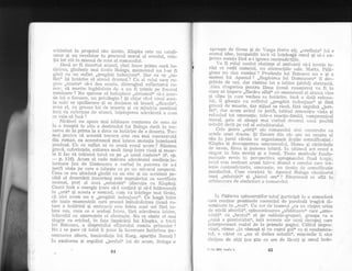 schimbat in propriul sdu destin. Klapka este un catali-
zator Ei un r"evelator in procesul moral al erouiui, rela_
lia ior sti in miezul de sens aI romanului.
Dacd ar fi dezertat atunci, cind lua-qe prima oard ho_
tdrirea, gindeqte mai tirziu Bologa, mornentul nu }_ar fi
gdsit cu un suflet ,preg5tiL incieajuns((. Dar cu ce ,,s11_
flet( igi hotdrise eI atunci clrr-rrnul i Cu ai celui care"ru-
gase ,,soarta(( sd-i clea ocazia, ciistrugind reflectorul ru_
sesc,. sI merite ingdcluinla de a nu fi trimis pe frontul
romdnesc ? htru sperase sir induplece ,,sistemul(6 si*i acor-
de lui o favoare, un privilegiu ? $i chiar cind visul aces-
ta naiv se spulberase gi se decisese sd treacd ,,Cincolo((,
area el, cu g'roaza 1ui de inoarte Ei cu minclria'neatinsir
inci de suferinle cle atunci, infel"egerea aclevdrati. a ccea
ce voia sd facd ?
- Irlicdieri nu apare mai izbitoare creEterea de sens de
la o treaptd la aita a destinului lui Boioga clecit in tre-
cerea de la prirna la a doua sa hotdrire de a clezerta. Toc-
mai pentru ci aceastd trecere este cea mai concentratd
din roman, ea accentueazd mai intens mutalia interioari
produs6. Cu ce suflet ni se aratA eroul acum ? Rdnirea
grayd, suferin{ele, ezitarea mult timp intre viald Ei moar-
te ii fac sI trdiascd totul ca pa ,ro noud nagtere,i (p. sp.
_- p. 116). Acum el vede mdsura adevdratei creclinte in-
terioare (nu de Dumnezeu e vorba) in puterea di-, a-i
jertfi viala pe care o iubeEte ca pe un mii'acol nesperat.
Ceea ce era altidatd ginciit ca un risc Ai un accident po-
sibil al dezertdrii (rnoartea) este reproiectat ca sacrificiu
lpumat, pret al unei ,,mintuiri(( (disctitia cu Klapka).
CauiS igsi o energie (care s5-1 susfind gi sd-l intdreiscd)
in ,,urd'( Ei acesta e semnul, cllm va inleiege mai tirziu,
ci nici acum nu e ,,pregdtit indeajuns(6. Ce leagd intre
ele toate momentele care preced imbolnf,virea (noud ra-
tare a hotdririi Ei aminare) este febra unei uri fdrd iu-
bire sau, ceea ce e acelaqi lucru, fird aclevdrata iubire,
inlocr-riti cu aparenlele ei abstracte. Nu se si,mte el mai
singur ca oricind, in fala impf,cdrii lui lilapka, a fricii
lui Boteanu, a disprelului ofiferului romAn prizonier ?
Nu i se pare cd totui ii pune la incercare hotdrirea (re-
semnarea altora, bunlvoin{a lui Karg, apari{ia Ilonei) ?
In exaltarea Ei orgoliul ,,jertfei{r ini. de acum, Bologa e
64
aproape de Gross Ei_de rarga (intre ei), ,,credin!a( h,ri e
numai idee, incapabili inca ia inleleaga cjinut Ei'sd_i ex_
priine esen{a fdrd a-i ignora contradictiile.
Va fi roltil noului rastimp al aminArii sd-I invete ia_
rdgi si ucdd oamenii, nu abstracliile sale. Marta, ireii_
giequ nr-r sint romAni ? pruden{a iui Boteanu nu e si :r
mamei lui Apostol ? ,,Regasirea lui Dumnezeu(( il cies_
prinde
-de urii, dar rdmine tot o iubire (altfei) abstractd.
Abia c'lragostea p_entru Ilona (noui renaEtere) va fi in
stare. sd irnpace ,,flacdra albd.( cu omerres"ui qi atunci vine
Ei clipa in care vechea sa hotdrire, inc6 o dtrti reinno_
iie, il gdseEte cu sufletul ,,pregdtit incleajuns({ Ei fdrd
gtn.ezq de moarte, dar Etiind ce iiscd, fdrd 6rgoiiul ,,jert_
fei((, dar acum avind ce jertfi, iubincl om"rr"ite viJia gi
refuzind tot omeneEte, intr-o reactie-limitd, compro*is.it
m9r{, gata sd aleagd mai curincl clrumul r_rnui posibil
osindit decit pe cel al osinditorului.
Cele patru ,,cdr{i(( ale roman.rlui sint ccnstruite ca
actele unei drame. 5Si fiecare clin e1e are rrn centru al
!g_" i" jurul cdruia se organizeazta liniile semnificaliei :
T(lapka gi
_clescoperirea omenescului, l{ama Ei rdddcinile
cle neam, Ilona qi puterea iubirii. ln ultimut'act eroul e
singur in fala morlii qi a lumii. Toate motivele funda-
ment-aie revin in perspectiva apropiatului final trilgic,
tclul este resituat acum intr-o drar,rl a omului care fid-
ieEte contraclictoriu, orneneEte, un destin cie :;emnificatie
paraboiicd. Cum coexista in Apostol Bologa cautitorul
unei ,,mintuiri(( gi ,,bietul om(. ? Rdspunsil se afld in
arhitectura de simboluri a rcmanului.
In Pddurea spinzurafilor totul participi la o atmosferd
care conline premisele. coeren{ei de parabold tragicd cli-
seminate in ,,real((. lJn cer de toarnni ,,ca un clop6t uriag
cie sticli aburit5.6', spinzurltoarea ,,sfidltoare(( caie ,,ame-
ir.in!i(( cu ,,braful(( ei pe soldatii-gropari, groapa ca o
,,rani a pdminiului((, iatl accente ale nnui decupaj care
interpreteaza realr-rl de la primele pagini. CAlduI impro-
vizat, rdmas ,,in cdmaEd gi cu capul go1.( ca qi condamna-
trrl, e. v6.zut ca -,un aI doilea osindit((, migclrile ii sint
d,iriiate de a1!ii (nu qtie ce are de fdcut) qi omul inde-
C-da 5655 coala 5 65
 