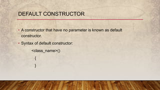 Constructor overloading & method overloading | PPT