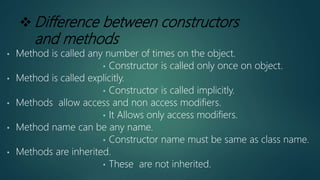 Constructors | PPTX | Programming Languages | Computing