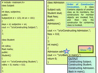 Constructors Computer Science CONSTRUCTORS IN C++ +2 COMPUTER SCIENCE | PPT