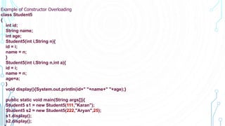 constructors.pptx | Programming Languages | Computing