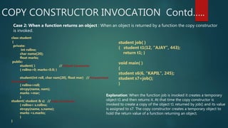 Constructors and destructors | PPTX | Programming Languages | Computing