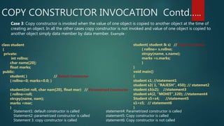 Constructors and destructors | PPTX | Programming Languages | Computing