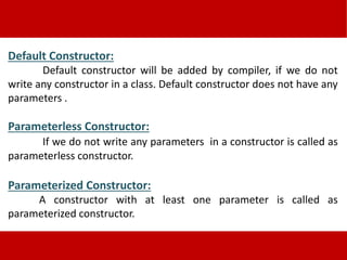 Constructors | PPT