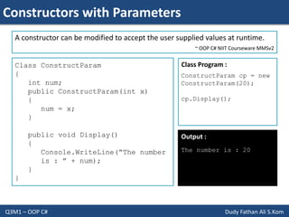 Object Oriented Programming - Constructors & Destructors | PPT