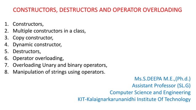 CONSTRUCTORS, DESTRUCTORS AND OPERATOR OVERLOADING.pptx