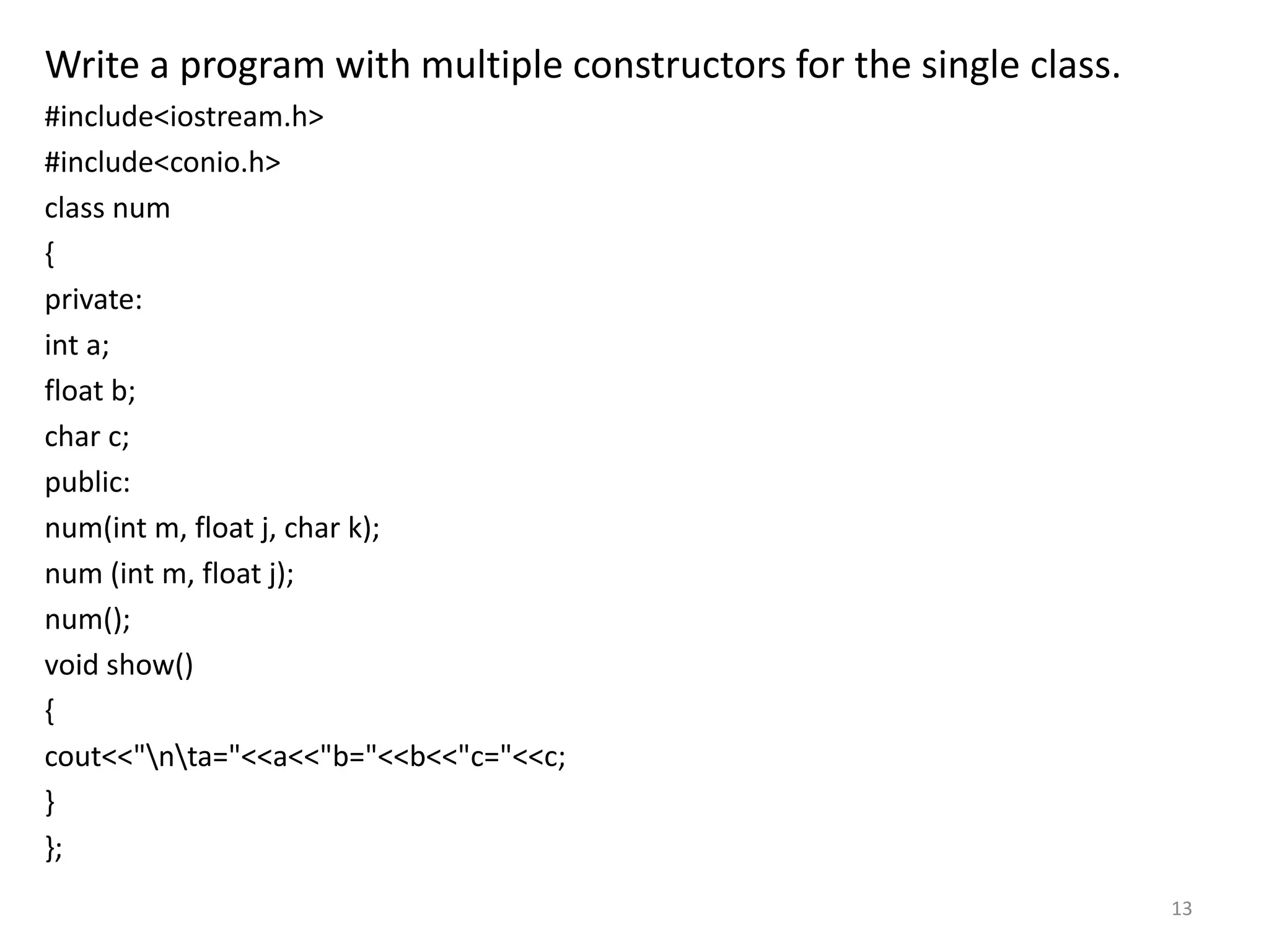 Constructors and destructors in C++ | PPT