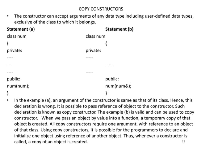 Constructors and destructors in C++ | PPT