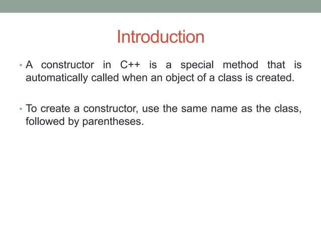 C++ - Constructors,Destructors, Operator overloading and Type ...