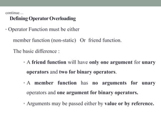 C++ - Constructors,Destructors, Operator overloading and Type ...