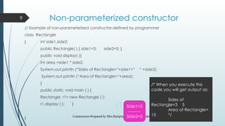 Constructors Computer Science ConstructorsFull computer class10 Icse.pptx