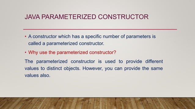 Constructors in java | PPTX