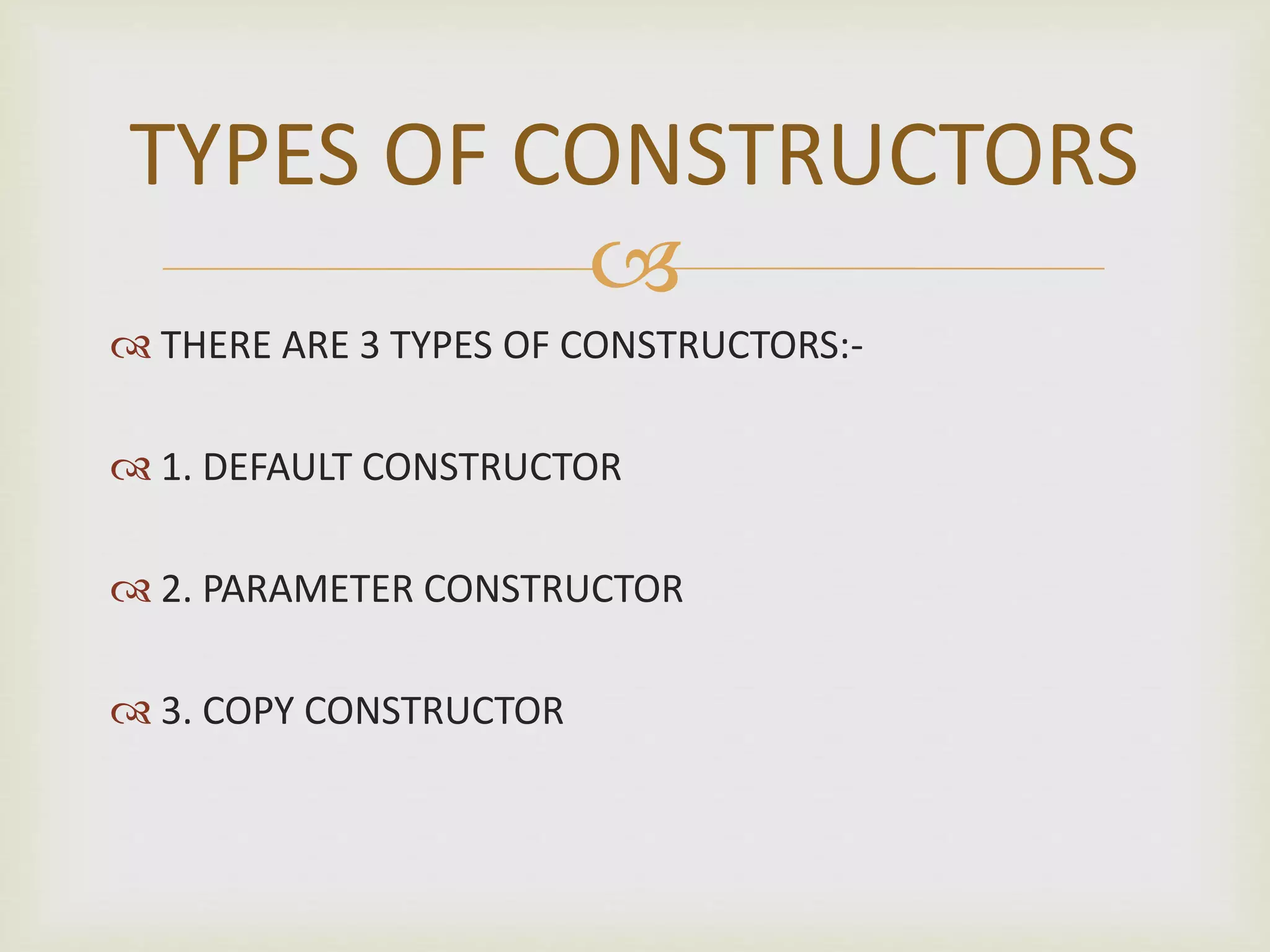Types of Constructor in C++ | PPTX