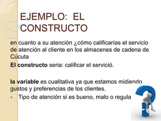 Constructo y variables | PPT