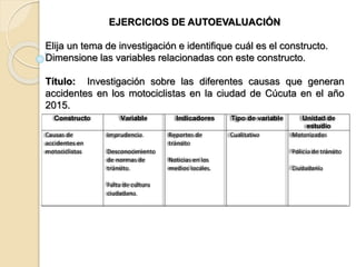 Constructo y variables | PPT