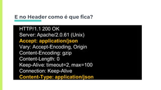 E no Header como é que fica?
OPTIONS …/usuarios
HTTP/1.1 200 OK
Server: Apache/2.0.61 (Unix)
Accept: application/json
Vary: Accept-Encoding, Origin
Content-Encoding: gzip
Content-Length: 0
Keep-Alive: timeout=2, max=100
Connection: Keep-Alive
Content-Type: application/json
 