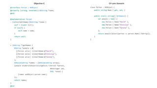 Objective-C C# com Xamarin
 